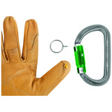 Am'D Pin-lock, asymmetrical aluminum carabiner - 10-pack