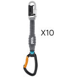 Djinn Axess (12cm), steel quickdraw - 10 pack