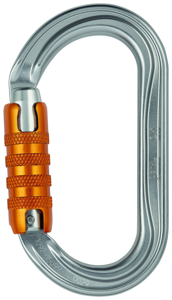 Petzl OK SCREW-LOCK Karabiner Alu Oval Schraubverschluss Klettern PSA Petzl OK SCREW-LOCK Karabiner Alu Oval Schraubverschluss Klettern PSA